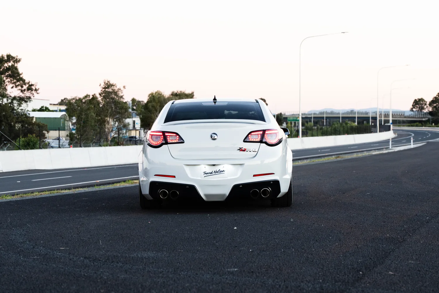 HSV GTS ClubSport head-on rear with quad exhaust.