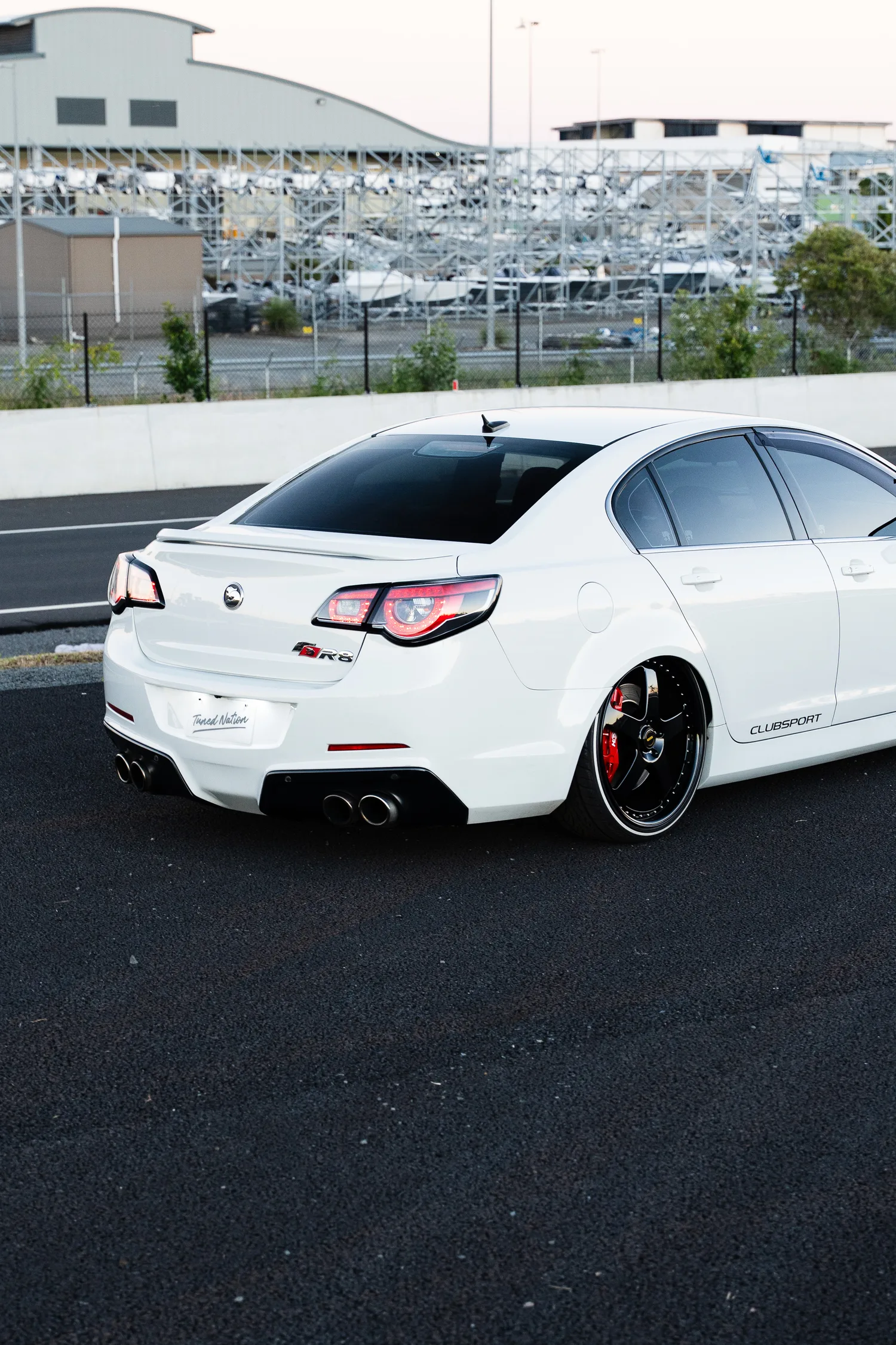 HSV GTS ClubSport rear three-quarter with red calipers.