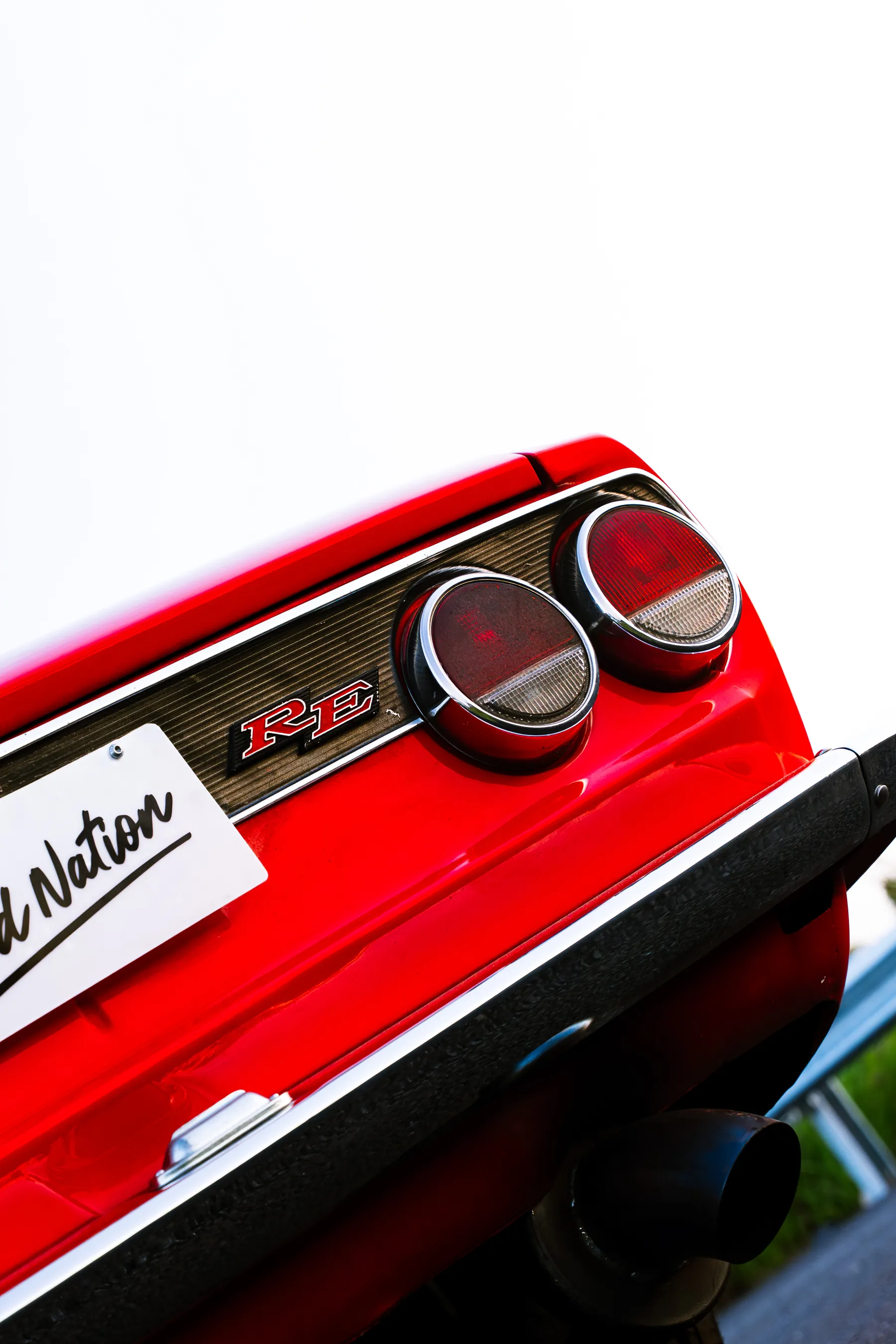 Mazda Capella RX-2 rear detail.
