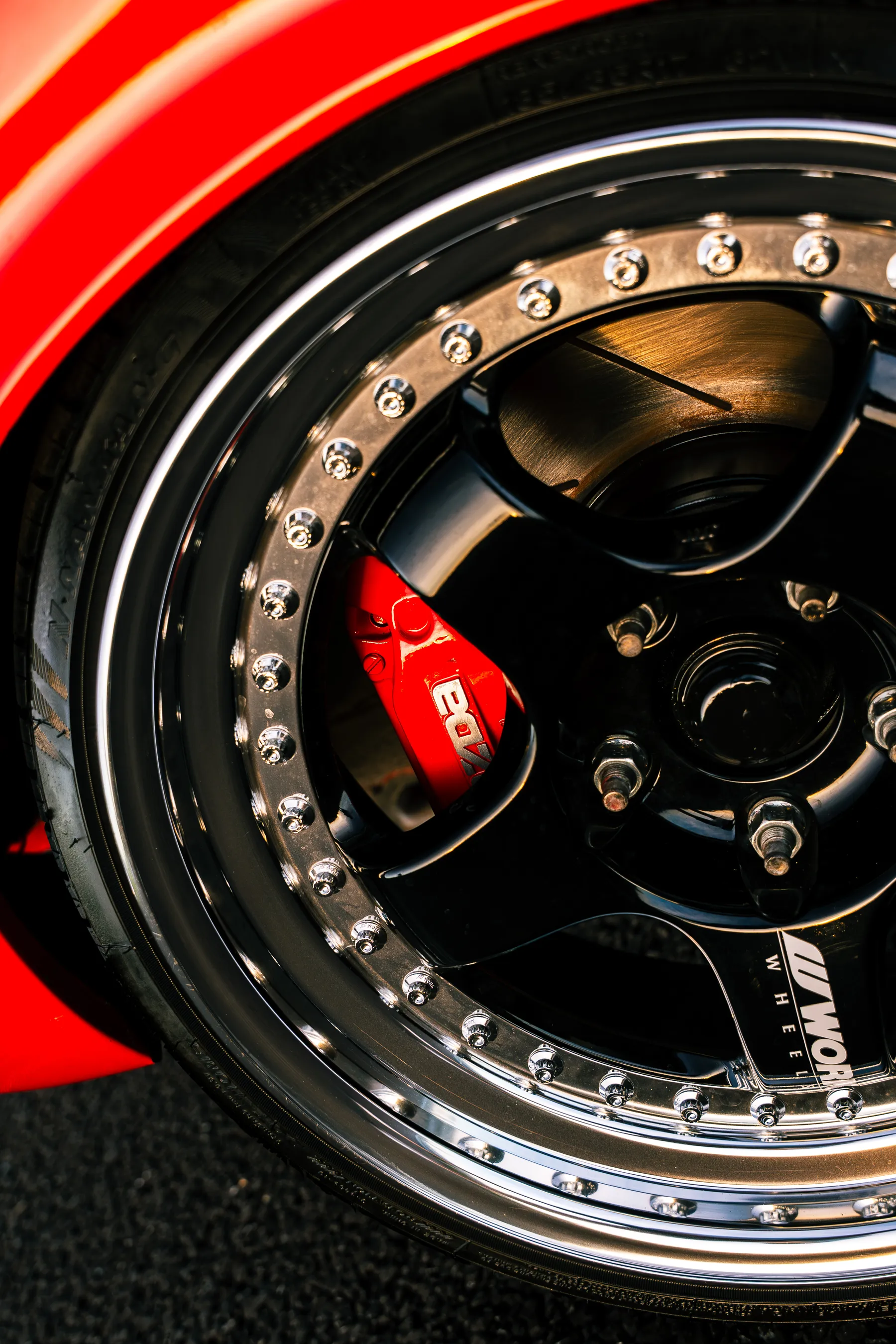 Work Meister 3-piece wheel detail.